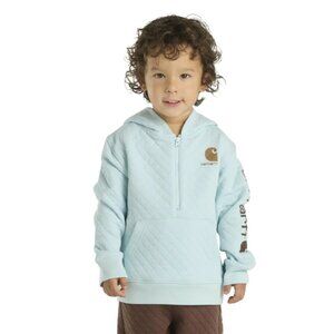 NEW CARHARTT Toddler Boys- girls  Quilted Jersey Half Zip Sweatshirt 725 1j8